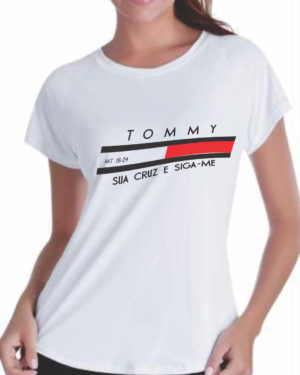 Camiseta Tommy sua cruz – Mateus 16:24