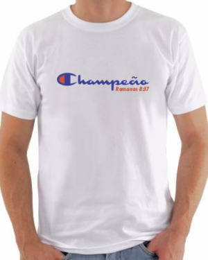 Camiseta Champion – Campeão – Romanos 8:37