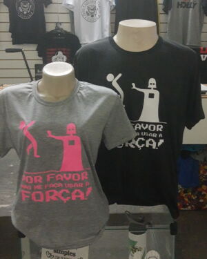 Camiseta Não me faça usar a força ( Star Wars )