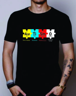 Camiseta Química do Autista ( quebra cabeças )