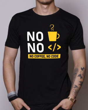 Camiseta Programador No Coffee, No Code ( sem café, sem código )