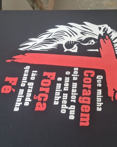 Camiseta Que Minha coragem seja maior que o meu medo e minha força tão grande quanto minha fé
