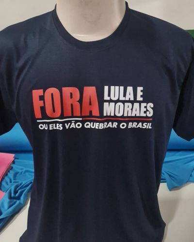 Camiseta BABY LOOK Nickolas Ferreira Fora LULA e Moraes