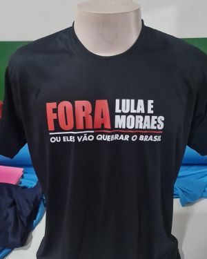Camiseta BABY LOOK Nickolas Ferreira Fora LULA e Moraes